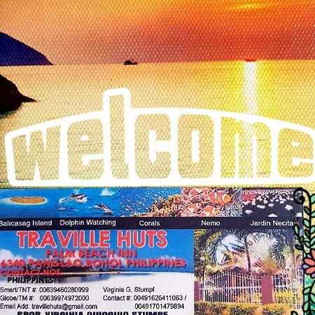 Traville Huts Palm Beach Inn Panglao Exterior foto