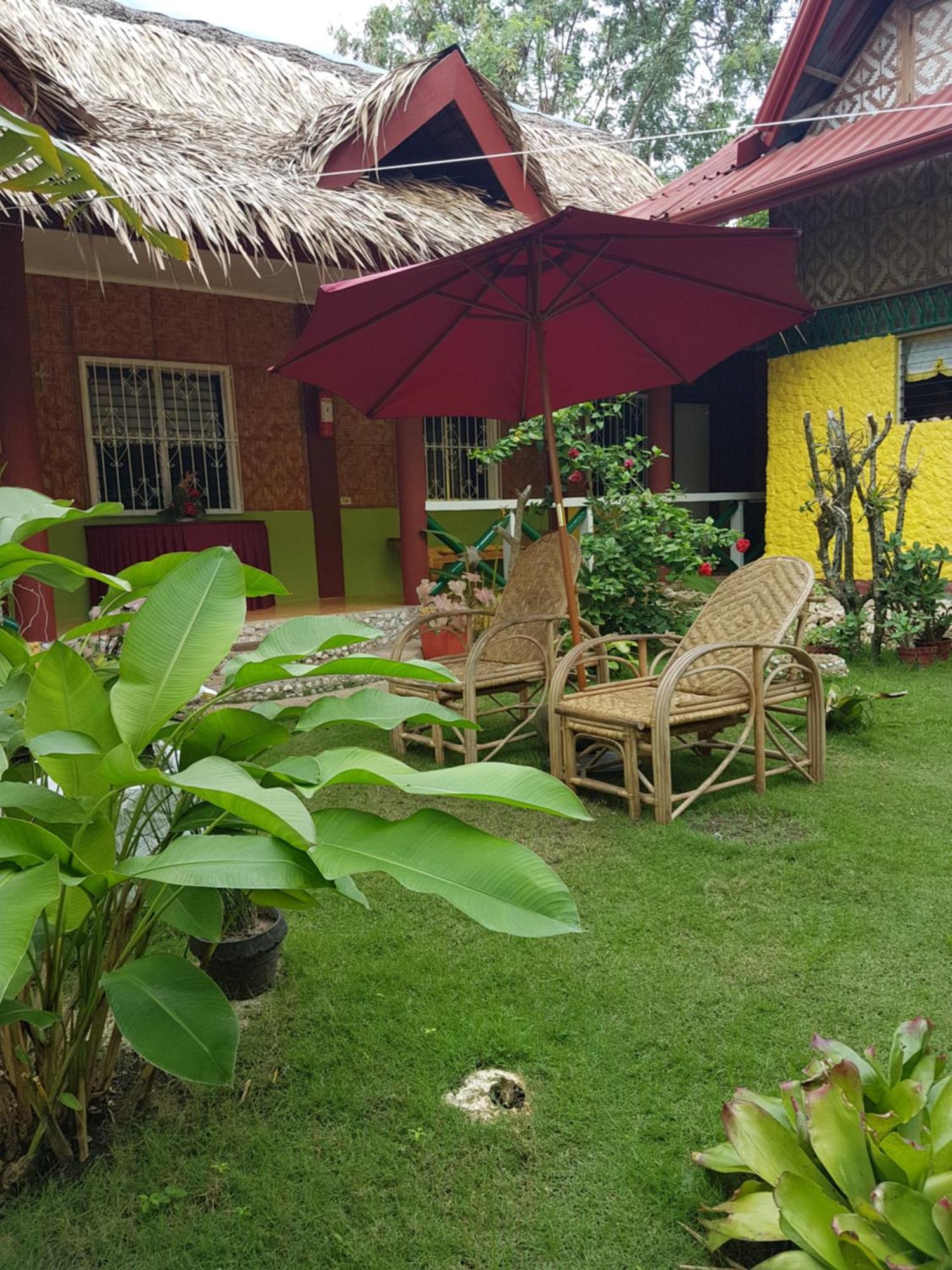 Traville Huts Palm Beach Inn Panglao Exterior foto