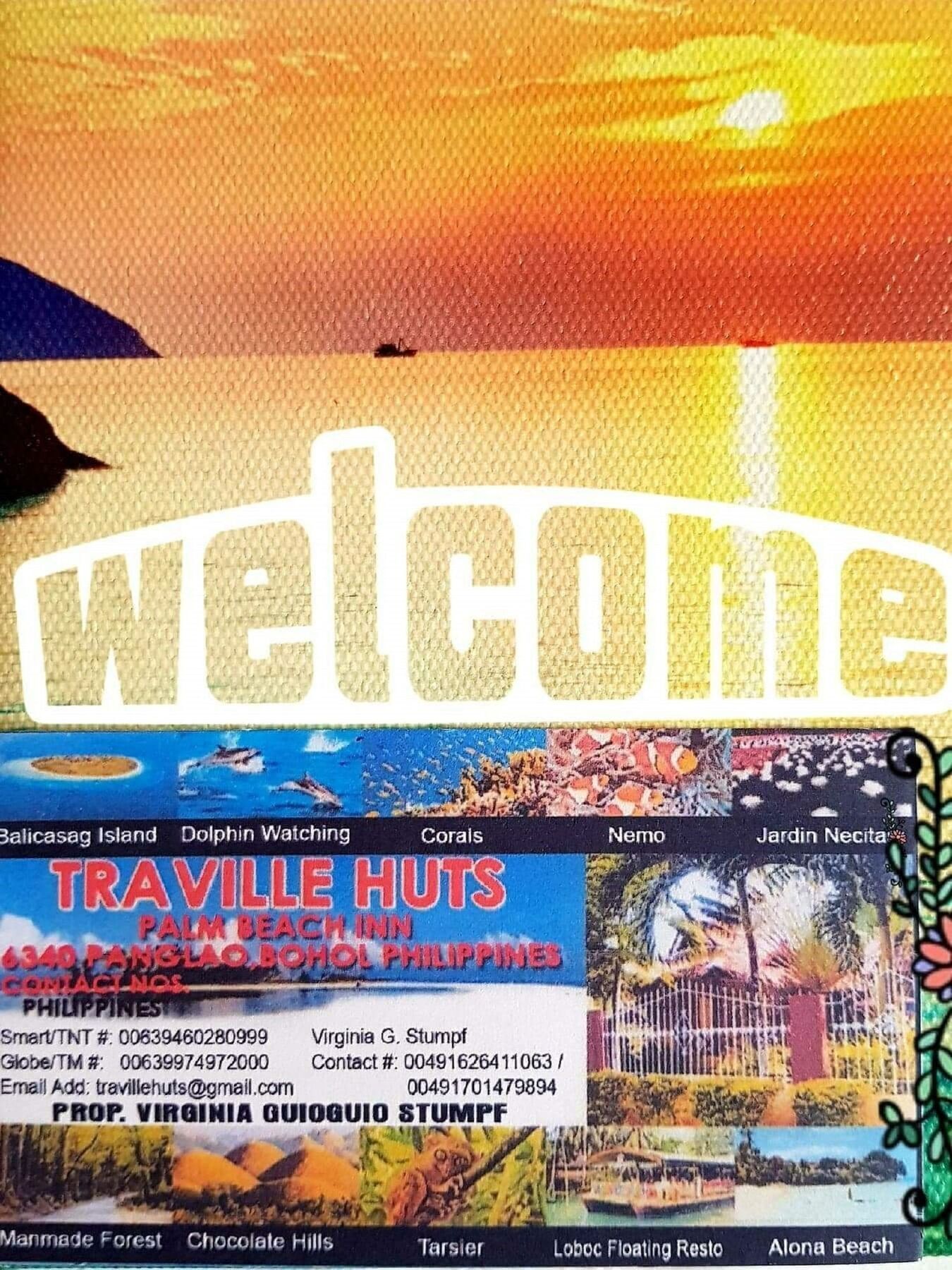 Traville Huts Palm Beach Inn Panglao Exterior foto